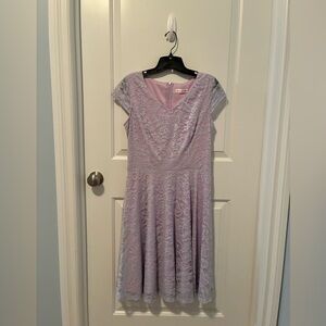 Lavender Lace Midi Dress